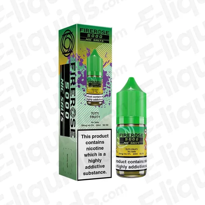 Tutti Fruity Firerose 5000 Nic Salt Vape Juice by Elux