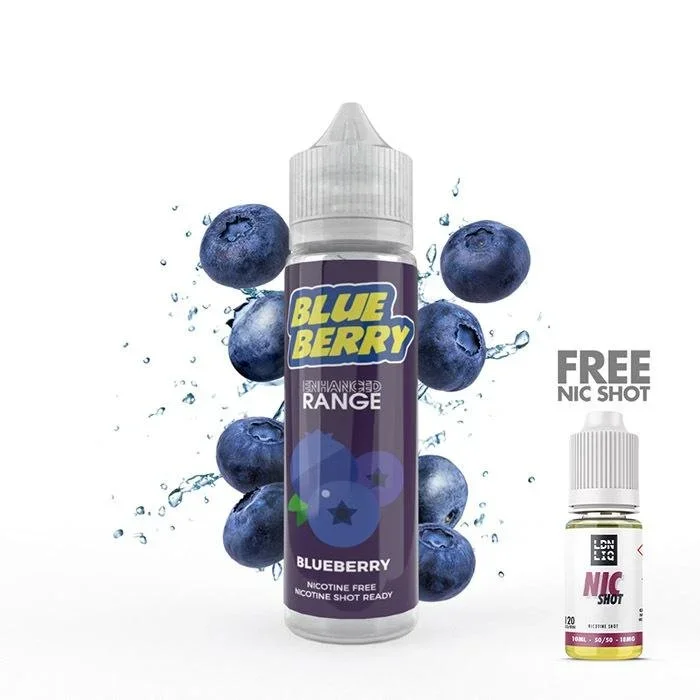 UK ECIG STORE – Blueberry High VG 50ml Short Fill E-Liquid