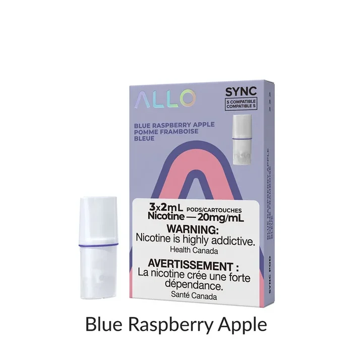 [Vape Pods] ALLO Sync – Blue Raspberry Apple (3pk)