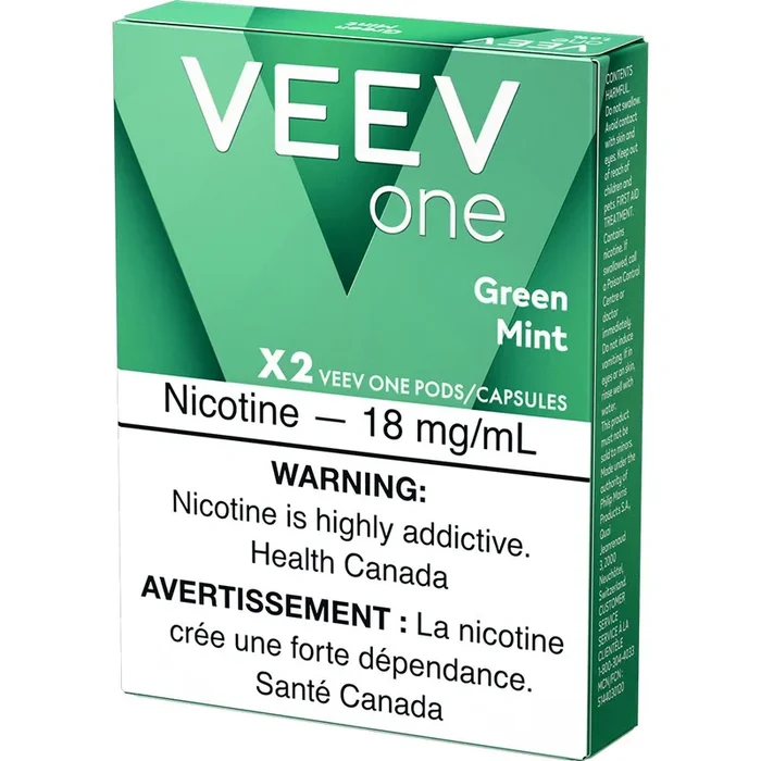 [Vape Pods] VEEV One Pod – Green Mint (2pk)