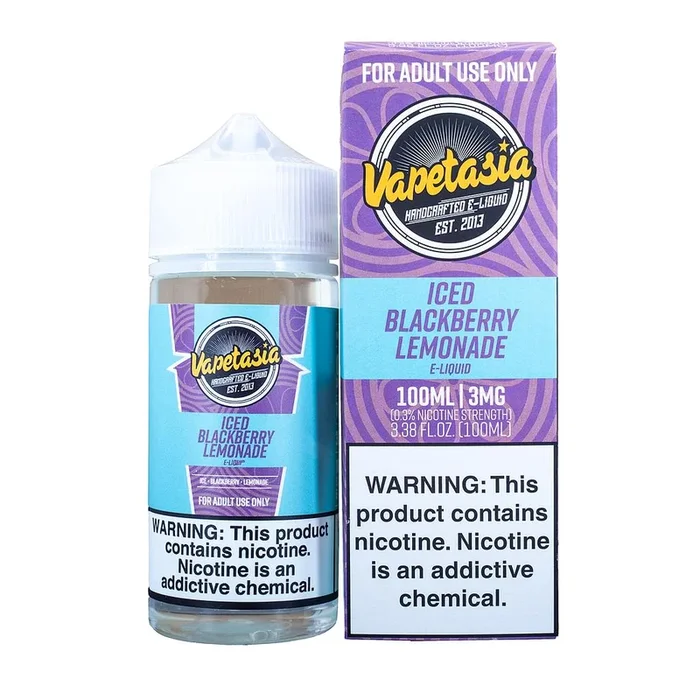 VAPETASIA – ICED BLACKBERRY LEMONADE – 100ML