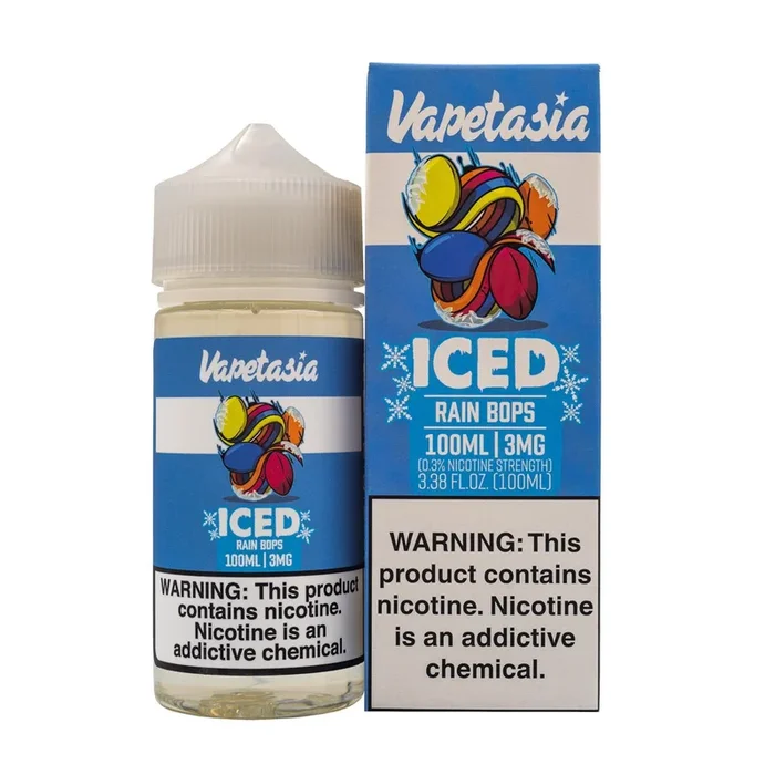 VAPETASIA – ICED RAIN BOPS – 100ML