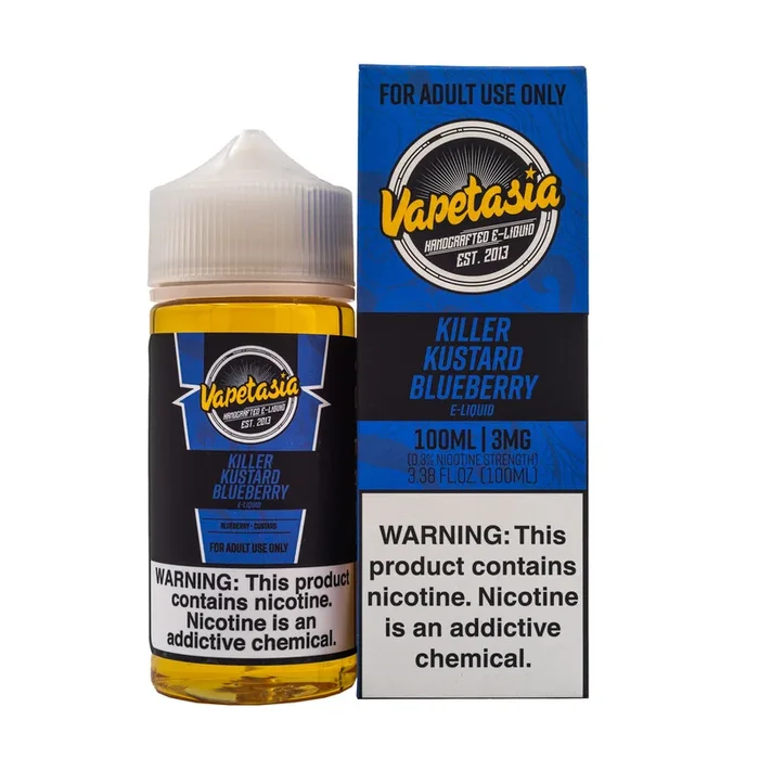 VAPETASIA – KILLER KUSTARD BLUEBERRY – 100ML