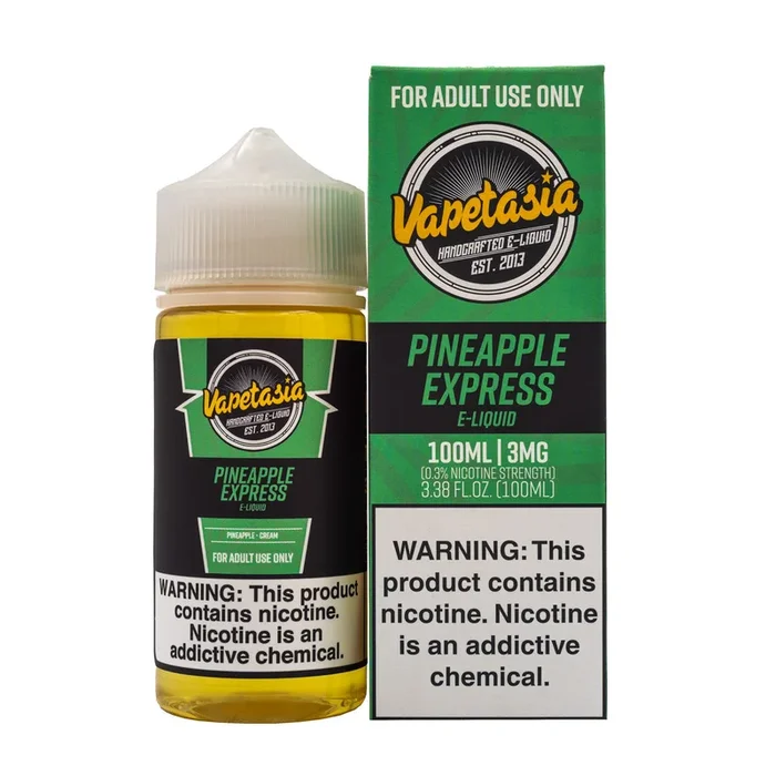 VAPETASIA – PINEAPPLE EXPRESS – 100ML