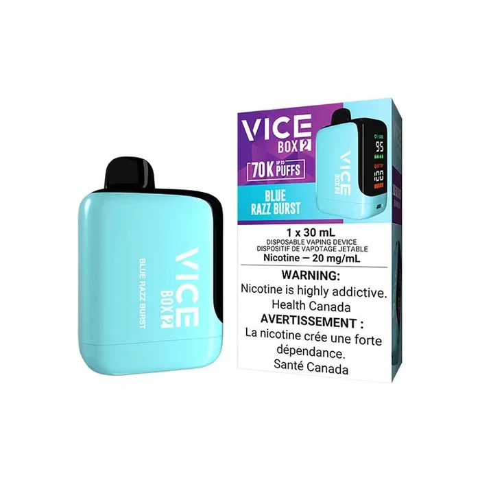 VICE BOX 2 Disposable – Blue Razz Burst (ON)