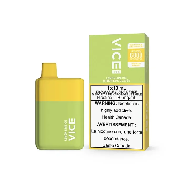 VICE BOX 6000 Puffs Disposable – Lemon Lime Ice (ON)