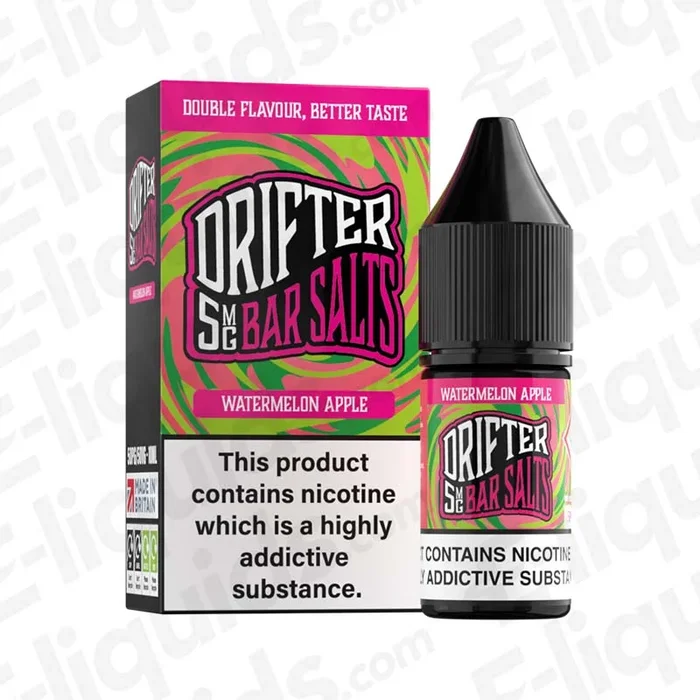 Watermelon Apple Nic Salt Vape Juice by Drifter Bar Salts