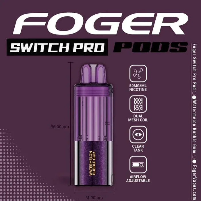 Watermelon Bubblegum – Foger Switch Pro 30K Disposable Pod