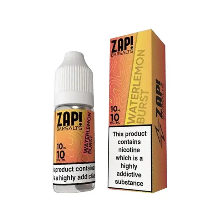 Watermelon Burst 10ml Nic Salt E-Liquid by Zap! Bar Salts