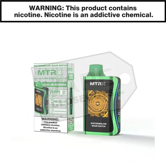 Watermelon Sour Batch MTRX MX 25000 Disposable Vape