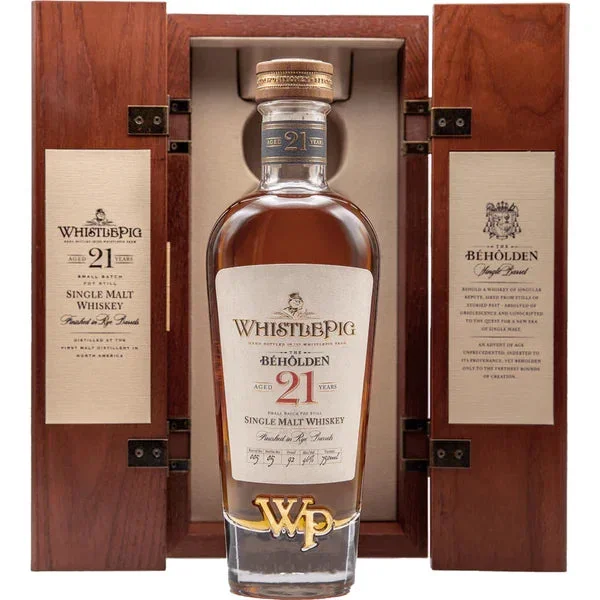 WhistlePig Beholden 21Yr Old Single Malt Whiskey
