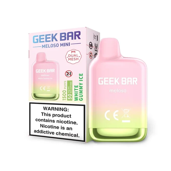 White Gummy Ice – Geek Bar Meloso Mini 1500 Disposable