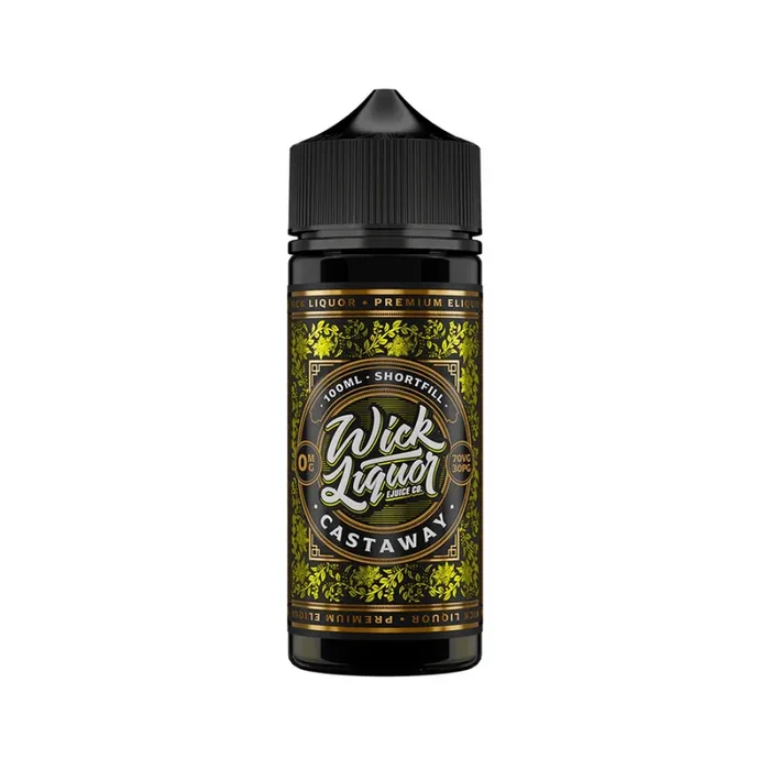 Wick Liquor 100ml E-Liquid Shortfill Castaway