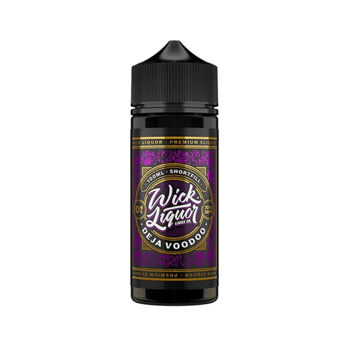 Wick Liquor 100ml E-Liquid Shortfill Deja Voodoo
