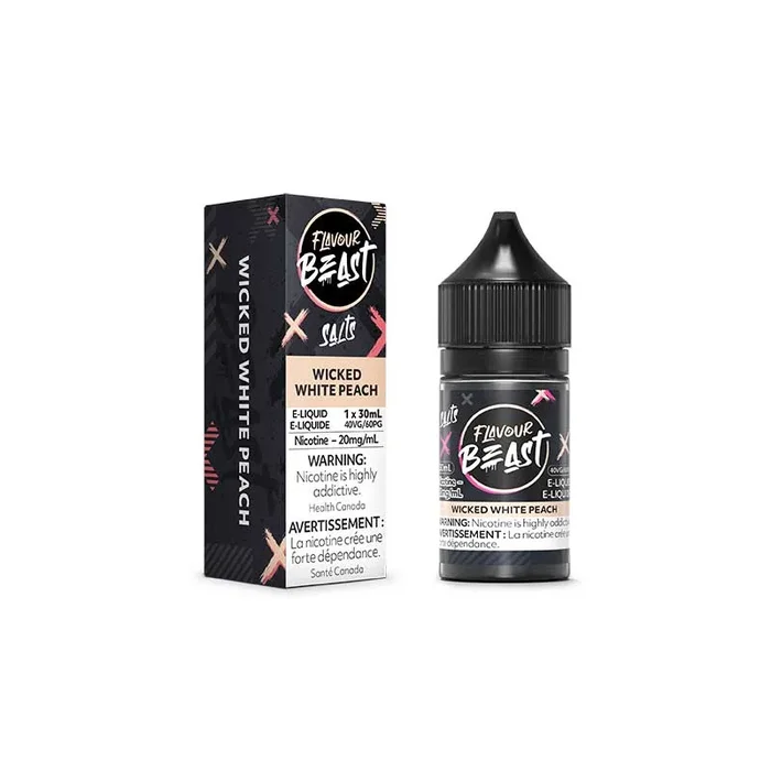 Wicked White Peach Salt by Flavour Beast E-Liquid (ON)