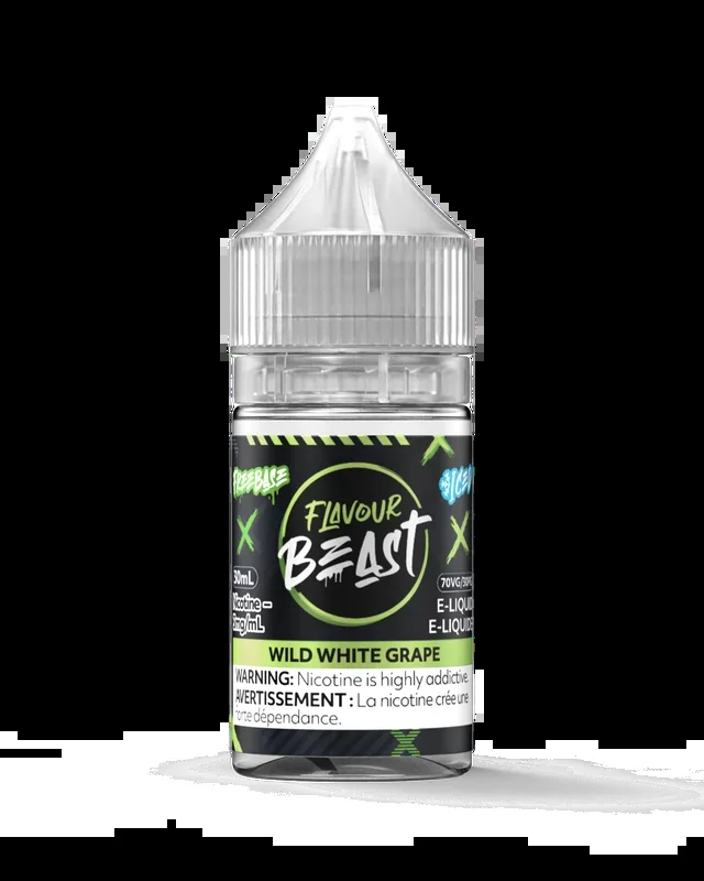 Wild White Grape Iced by Flavour Beast E-Liquid Freebase 30mL [ON]