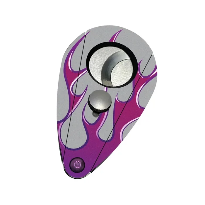 Xikar Xi2 (Hot Rod Series) Gray with Purple Flames Cutter
