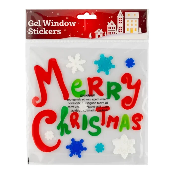 Xmas Window Gel Stickers