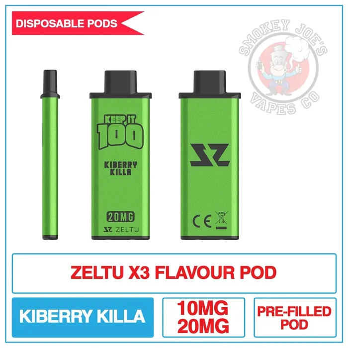 Zeltu X3 – Prefilled Pod – Keep It 100 – Kiberry Killa