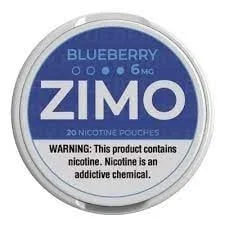 Zimo Tobacco Free Nicotine Pouches Log Blueberry 6mg single
