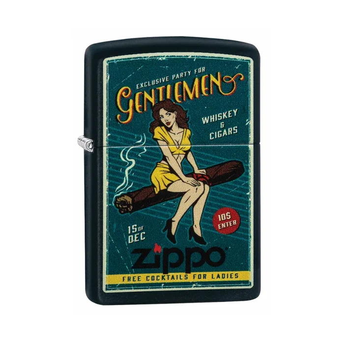 Zippo Lighter – Cigar Girl Pattern