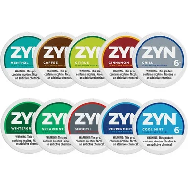 ZYN Nicotine Pouches (5-Can Pack)